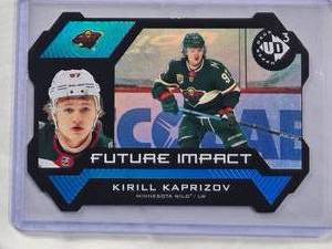 lot 297 image: Kirill Kaprizov Rookie Die Cut 2021 Upper Deck Future  Impact #UD3-40