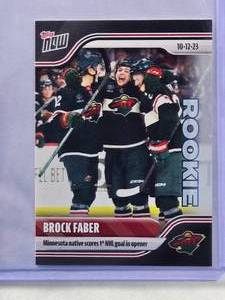 lot 300 image: Brock Faber Rookie Mini SP 2023 Topps Now #9