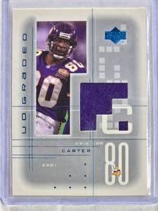 lot 258 image: Cris Carter 2001 Upper Deck Game Used Relic #CC