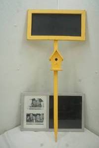 lot 229 image: Message board, Bird house sign