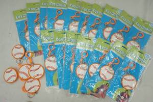 lot 243 image: Plasticrubber baseball key chains - 22
