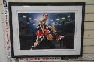 lot 33 image: Derrick Rose poster