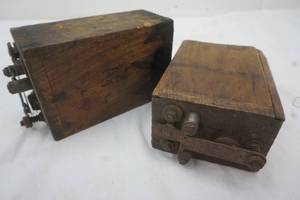 lot 118 image: Antique Ford wooden coil for Model A or T
