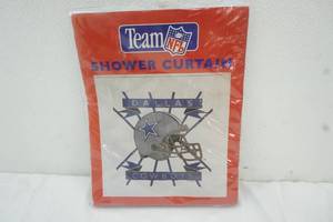lot 129 image: Dallas Cowboys shower curtain - new
