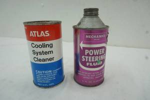 lot 136 image: Cooling system cleaner, Power steering fluid