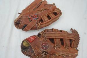 lot 145 image: 2 baseball gloves