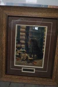 lot 152 image: Scott Storm labrador hunting print