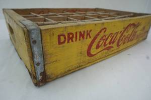 lot 166 image: Coca Cola wooden bottle crate