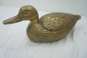 lot 175 image: Brass duck