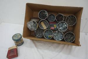 lot 186 image: Box of nails and screws