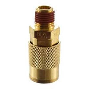 lot 34 image: Lot of 8 Husky 14 in. Brass NPT Male Coupler