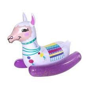 lot 72 image: Members Mark Inflatable Ride On LLama Float Over 5 Feet Long