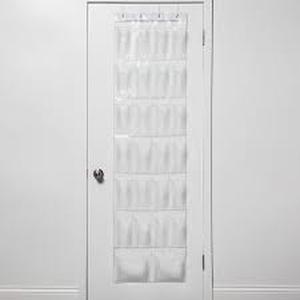 lot 76 image: Over-the-Door Shoe Organizer Clear - Room Essentials