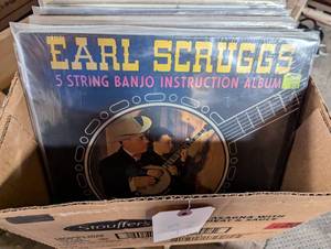lot 612 image: Large Box of Bluegrass - Vinyl LPs
