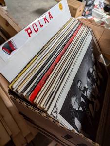 lot 614 image: Large Box of Polka - Vinyl LPs