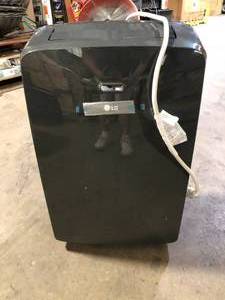 LG 8,000 BTU (12,000 BTU ASHRAE) 115-Volt Portable Air Conditioner Cools 350 Sq. Ft. with Dehumidifier and Wi-Fi in Gray Missing Pieces   Customer Returns See Pictures