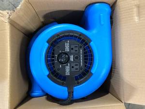 B-Air 14 HP Air Mover Blower Fan for Water Damage Restoration Carpet Dryer Floor Home and Plumbing Use in Blue    Customer Returns See Pictures
