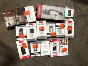 Lot of Assorted Digital Door Locks and Handles Various Models and Conditions   Customer Returns See Pictures