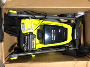 RYOBI 40V HP Brushless 20 in. Cordless Electric Battery Walk Behind Self-Propelled Mower with 6.0 Ah Battery and Charger Used Customer Returns See Pictures