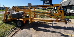 lot 25 image: 2019 Haulotte  BilJax 62 boom lift Model 5533A. Powers Up
