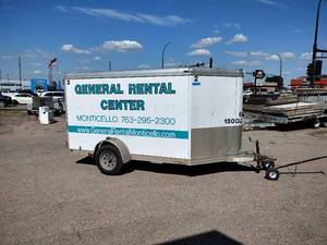 lot 67 image: 2005 CWC Feather-Lite 6 x 10 enclosed trailer. Rear double doors. Wood lined. (gr2)