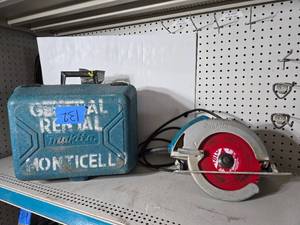 lot 132 image: Makita 7 14 Circular Saw 5007NB corded with case