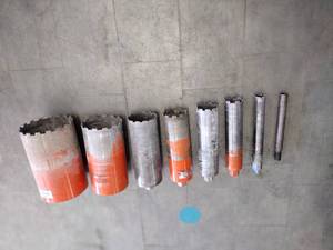 lot 84 image: Core drill bit set (2, 3 , 4 , 5, 6, 8, 10)