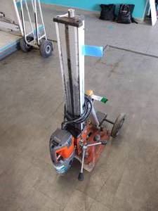 lot 71 image: Husqvarna Core Drill on Wheeled stand.