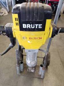 lot 79 image: Bosch Brute Larger electric jackhammer with cart. (3) drill tips (gr6)
