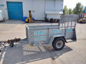 lot 48 image: 2015 5 X 8  Redi-Haul Open Landscaping Trailer Model RH8UTS. (GR3). Combination Tailgate Ramp 51 L x 56 W. 1 Axle