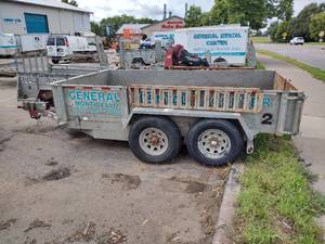 lot 51 image: 2010 Fairmont Steel Productsl 6x12 Dump Trailer, Model RH1226DTS, 21 high sides, rear combo gate, fender mounted ramps