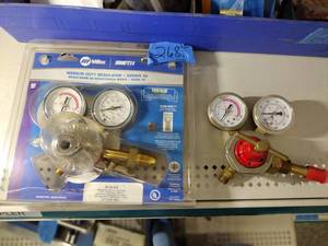 lot 268 image: (2) Miller Regulators- Miller Medium Duty Regulator- Series 30 appears to be new but inspect