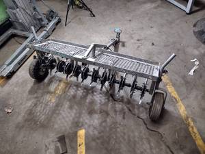 lot 70B image: 48 INCH Towable spike lawn aerator (gr2)