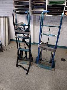 lot 352 image: (2) Appliance dollies with strap