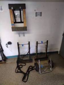 lot 356 image: Dolly lot 2 piano dollies,, 4-castor furniture dolly, and 2-wheeled dolly attachment