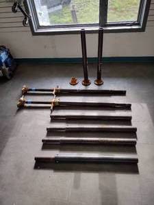 lot 226 image: Simplex Heavy duty leveling screw rods for shoring jacks.