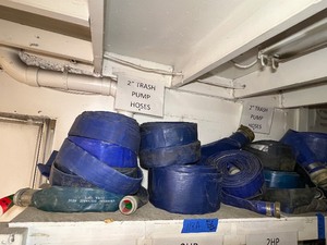 lot 118A image: 2 trash pump discharge hoses