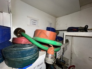 lot 113A image: 4 trash pump hoses