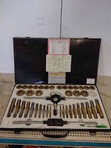 lot 198 image: Pittsburgh 45 PC. Metric tap and die set