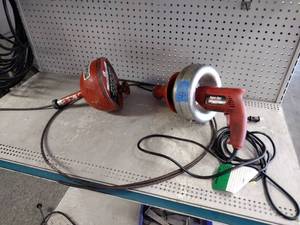 lot 411 image: (2) General Pipe Cleaners Super-Vee Sink Drain Machines, clean drain lines through 3 in diameter