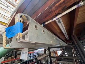 lot 134F image: Werner 2320 Scaffold Stage Aluminum 20 x 12 w  500lb load capacity