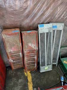 lot 432 image: (2) Red Car Ramps, (2) Trailer Loading Ramps.