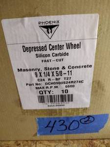lot 430 image: (2 boxes) Depressed Center Wheel grinding wheels
