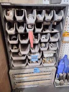 lot 441 image: 6-Tier Husky Parts bin. Parts are included.