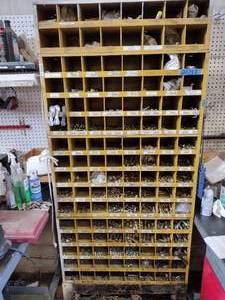 lot 203B image: Metal part bins with parts