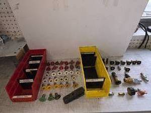 lot 157H image: Paint Sprayer Tips Red, Yellow, Green, White, Black