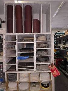 lot 225A image: Sandpaper belts, sheets, discs various grits