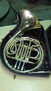 lot 506 image: French Horn with Case.