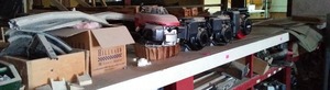 lot 555 image: Countertop Contents- BS (2) VANGAURD (2) and More.