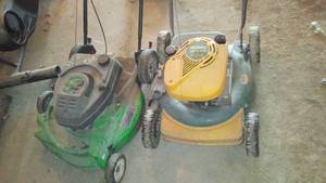 lot 560 image: Lawn Mowers (2). Yardman, Silver Series.